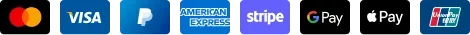 Accepted payment methods: Visa, Mastercard, Discover, Amex, Apple Pay, Google Pay, PayPal